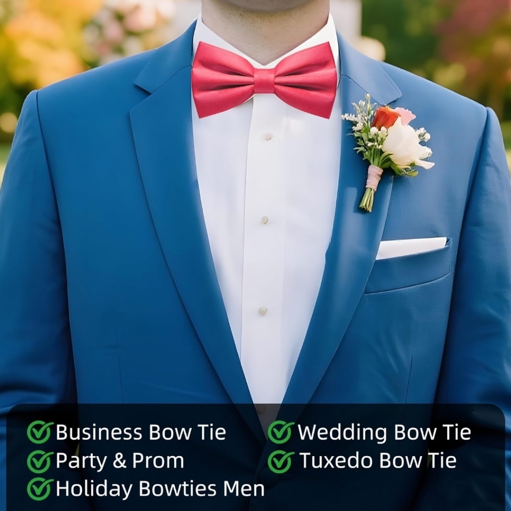 Pink Bow Tie - Picture 3 of 4